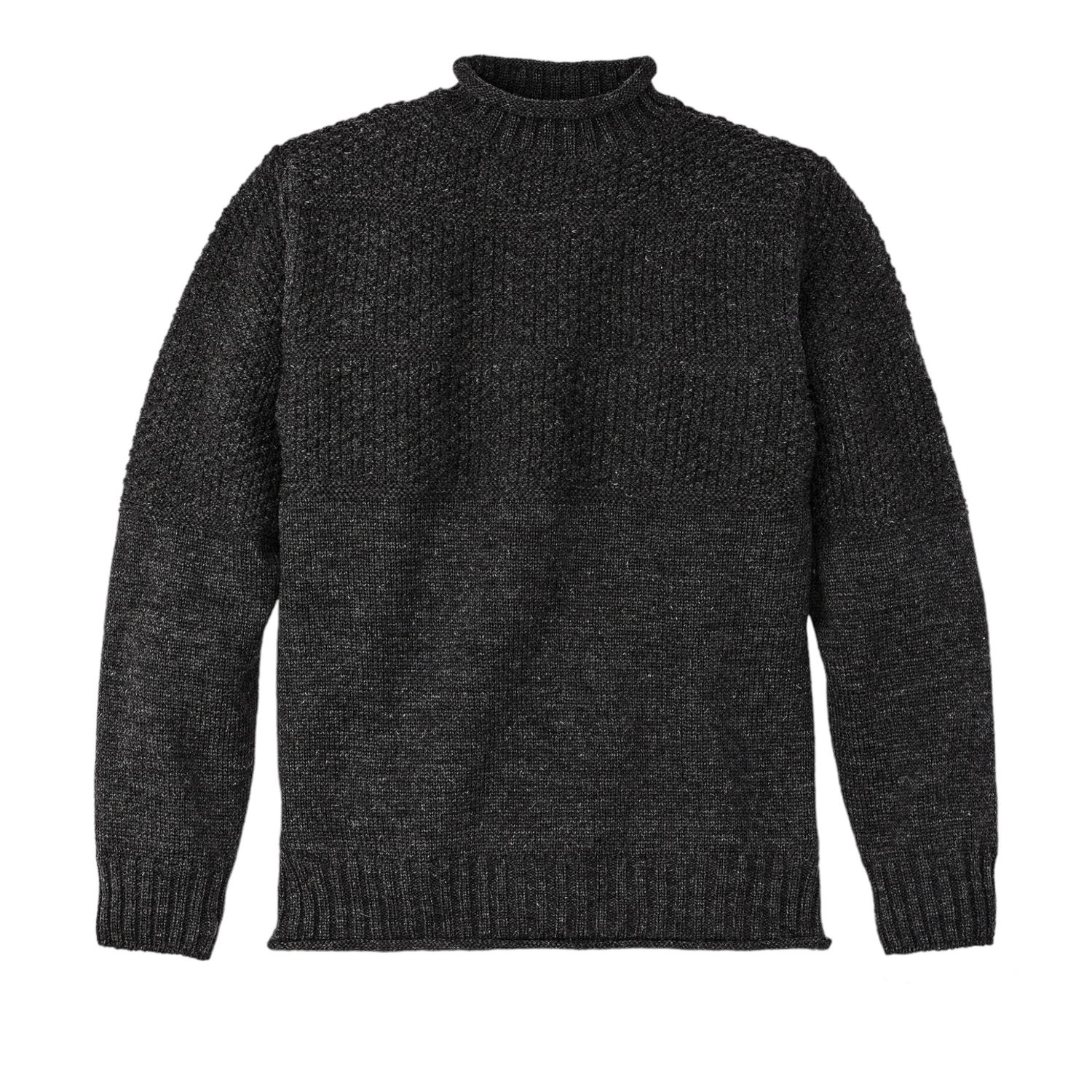 Filson Wool Roll Neck Fisherman's Sweater