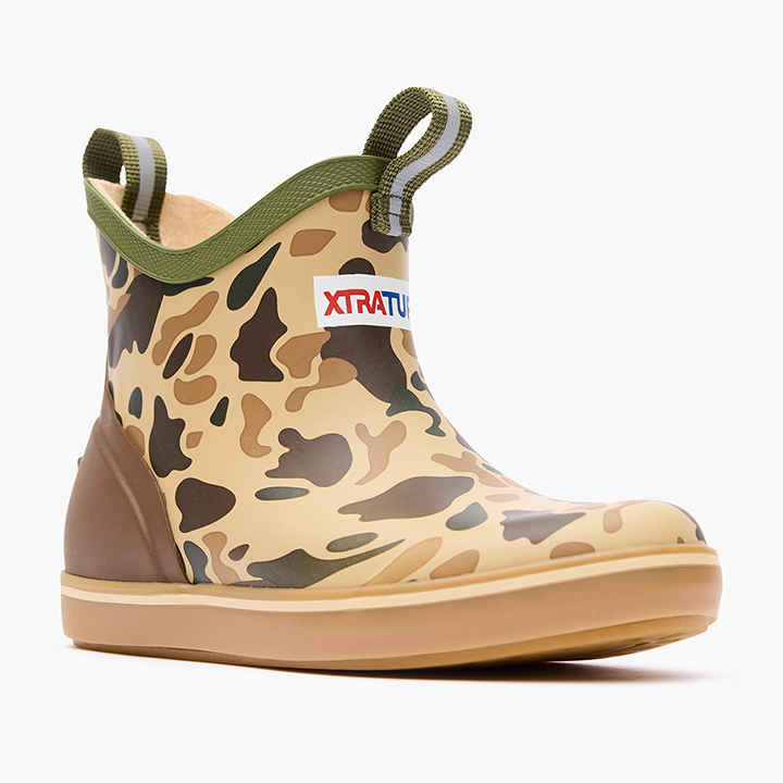 Xtra Tuff Big Kids Ankle Deck Boot Duck Camo