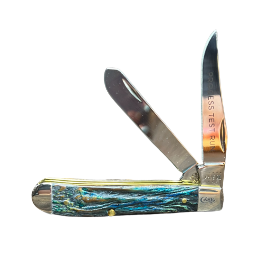 CASE AWTC07LG Lake Glassified Jigged Bone Mini Trapper