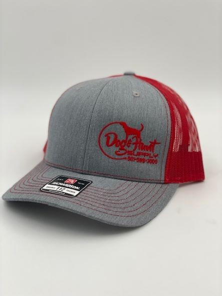 Dog and Hunt Gray w/ Red Mesh Hat