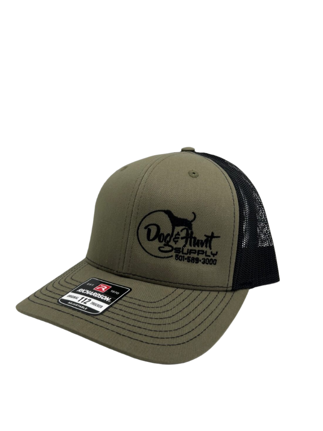 Dog and Hunt Olive Green w/ Black Mesh Hat