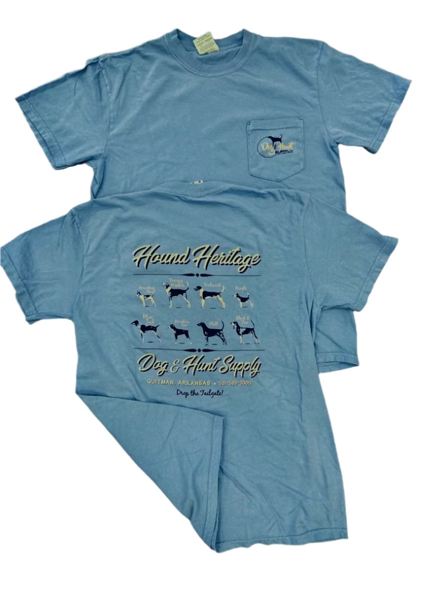 Dog and Hunt Baby Blue Hound Heritage Shirt