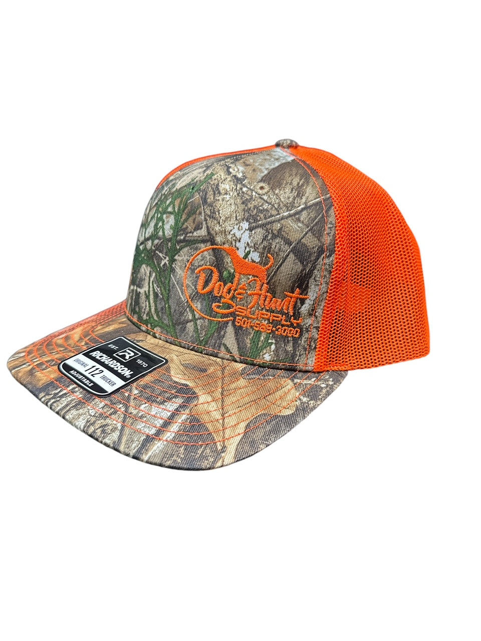 Dog and Hunt Camo w/Orange Mesh Hat