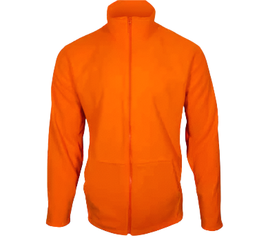 Dog and Hunt Blaze Orange Fleece Zippered Jacket