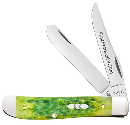 CASE 87861 - FPR Green Apple Bone Peach Mini Trapper