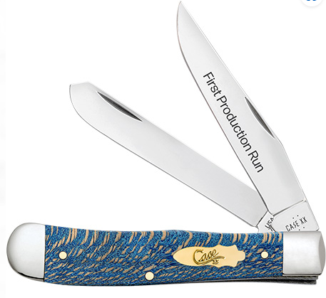 CASE 93730 - FPR Blue Sycamore Wood Smooth Trapper