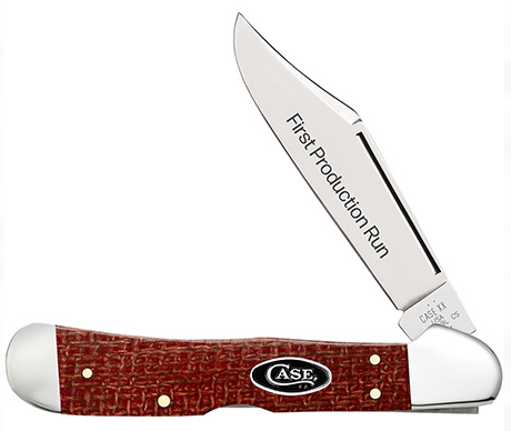 CASE 82276 - FPR Dark Red Micarta Smooth CopperLock