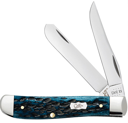 CASE 51852 - Mediterranean Blue Bone Peach Seed Mini Trapper