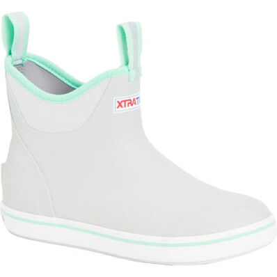 XtraTuf Women's 6in Ankle Deck Boot - Light Grey