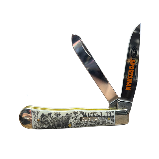 CASE 81223 Sportsman Series Bear Natural Bone Smooth Trapper