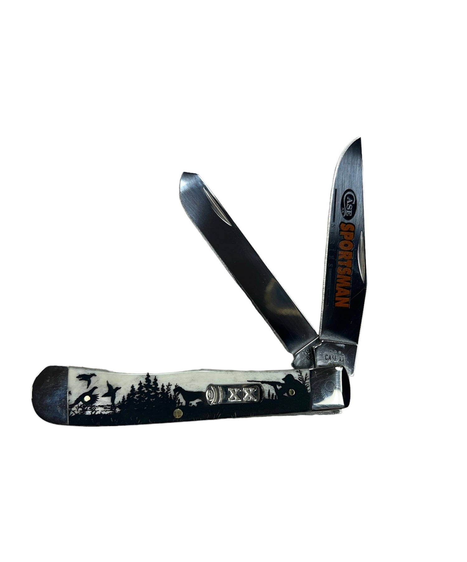 CASE 81224 Sportsman Series Hunter W/Bird Dog Natural Bone Smooth Trapper