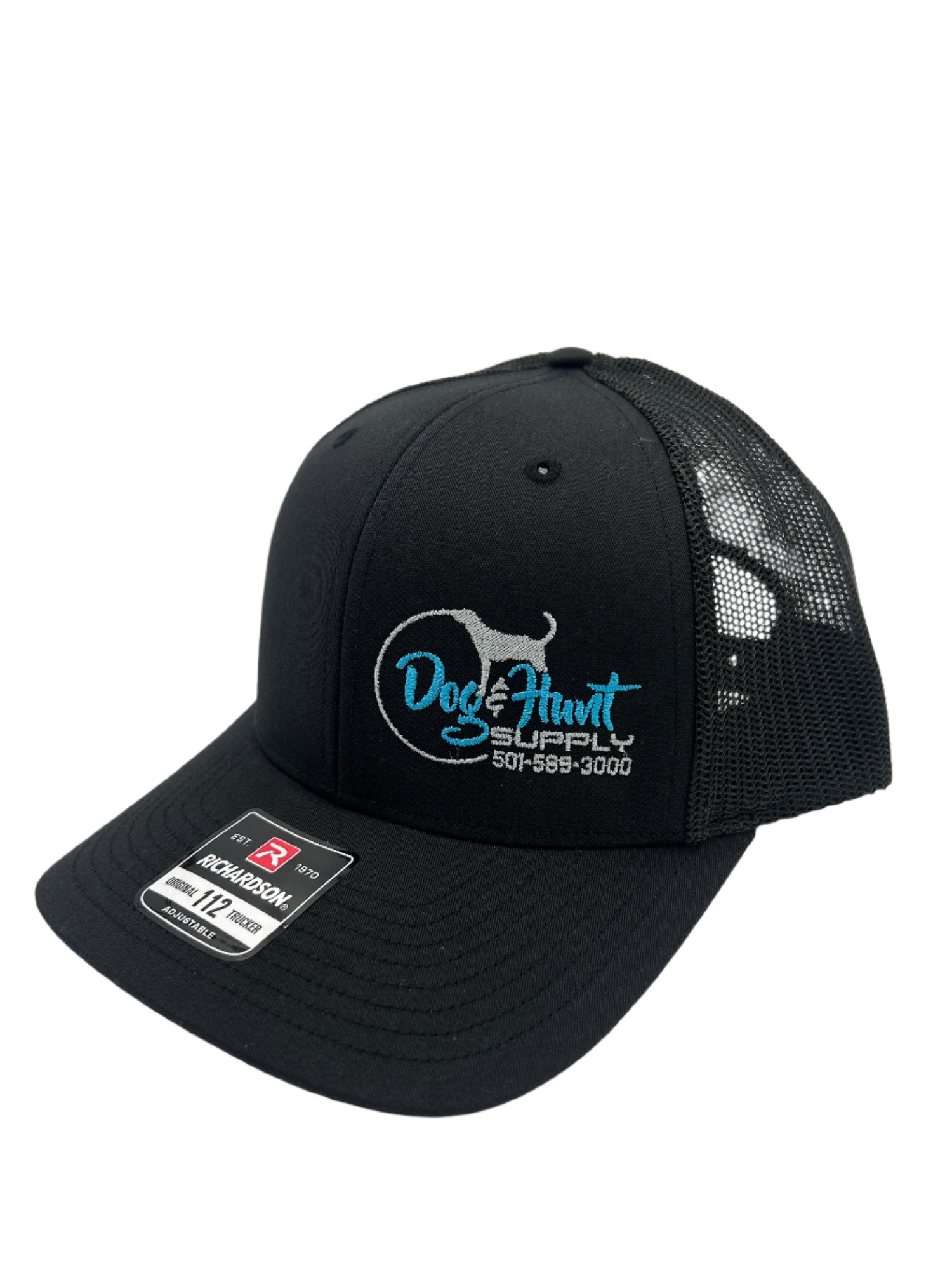 Dog and Hunt Black w/ Black Mesh Hat