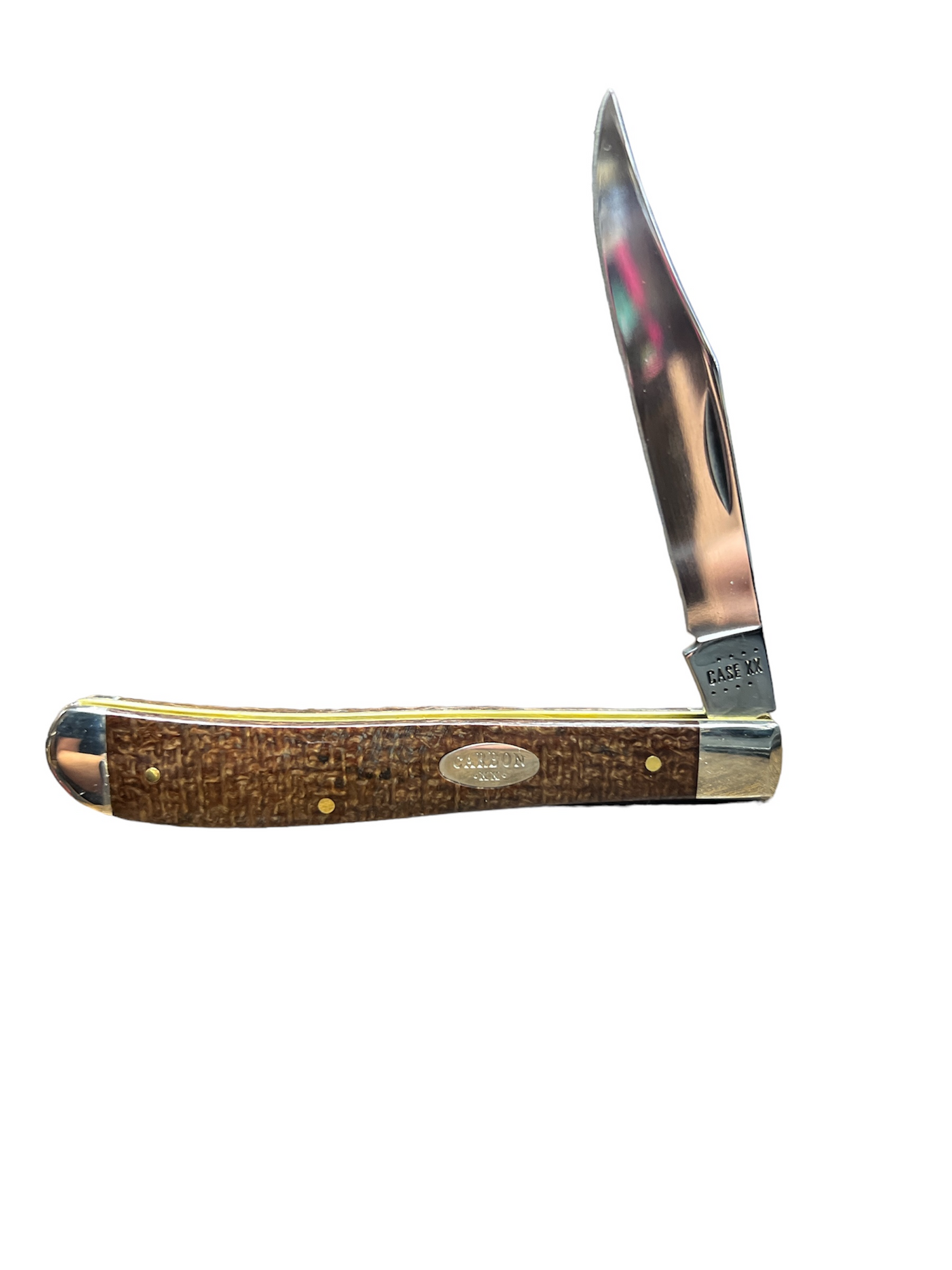 CASE 21937 Natural Burlap Micarta Smooth Slimline Trapper