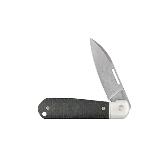 CASE 42230 Revoindie Clear Anodized Aluminum Blk Burlap Micarta