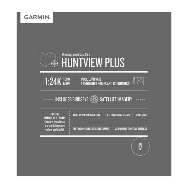 Garmin Huntview Plus Data Card