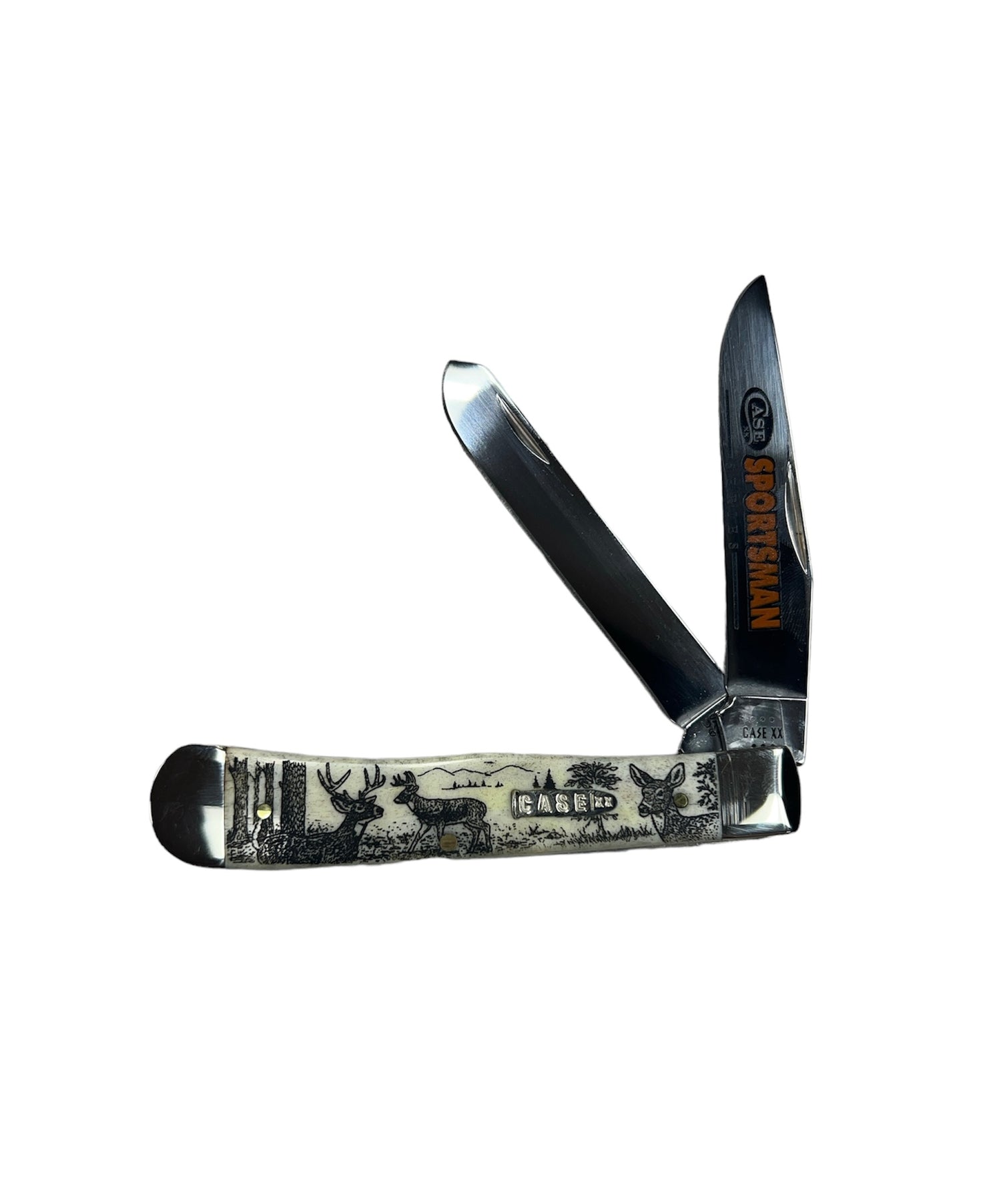 CASE 81220 Sportsman Series Deer Natural Bone Smooth Trapper