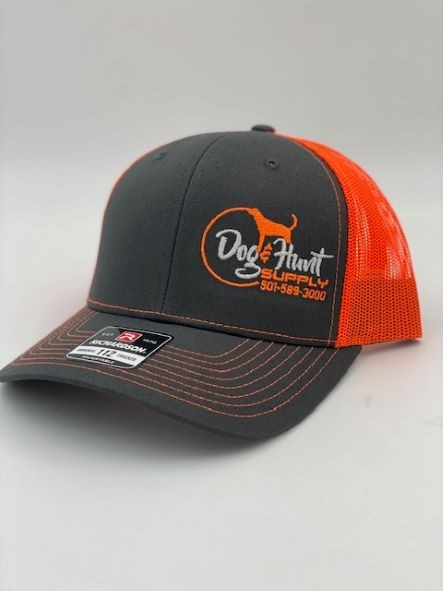 Dog and Hunt Gray w/ Orange Mesh Hat