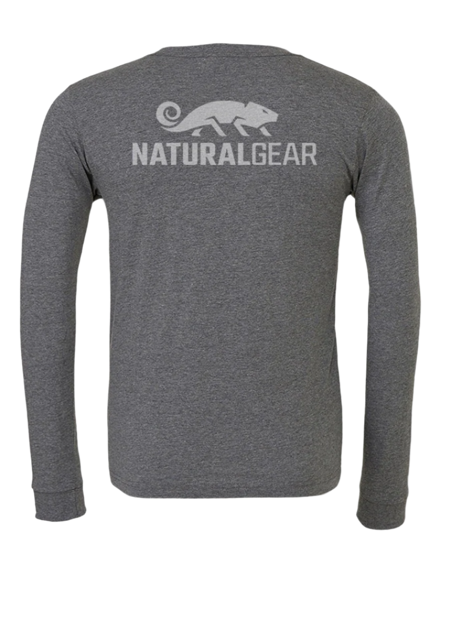 Natural Gear Gray Long Sleeved Tee