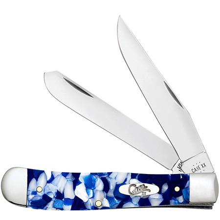 CASE 50720 Blue Crackle Kirinite Smooth Trapper