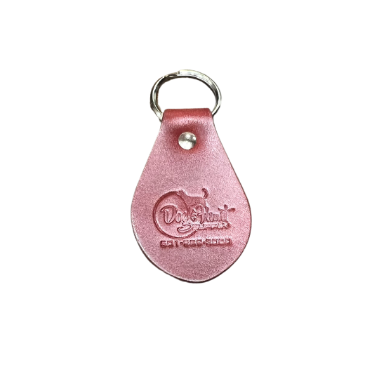 Dog and Hunt Key Fob - Burgundy Logo