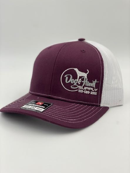 Dog and Hunt Maroon/ White Hat