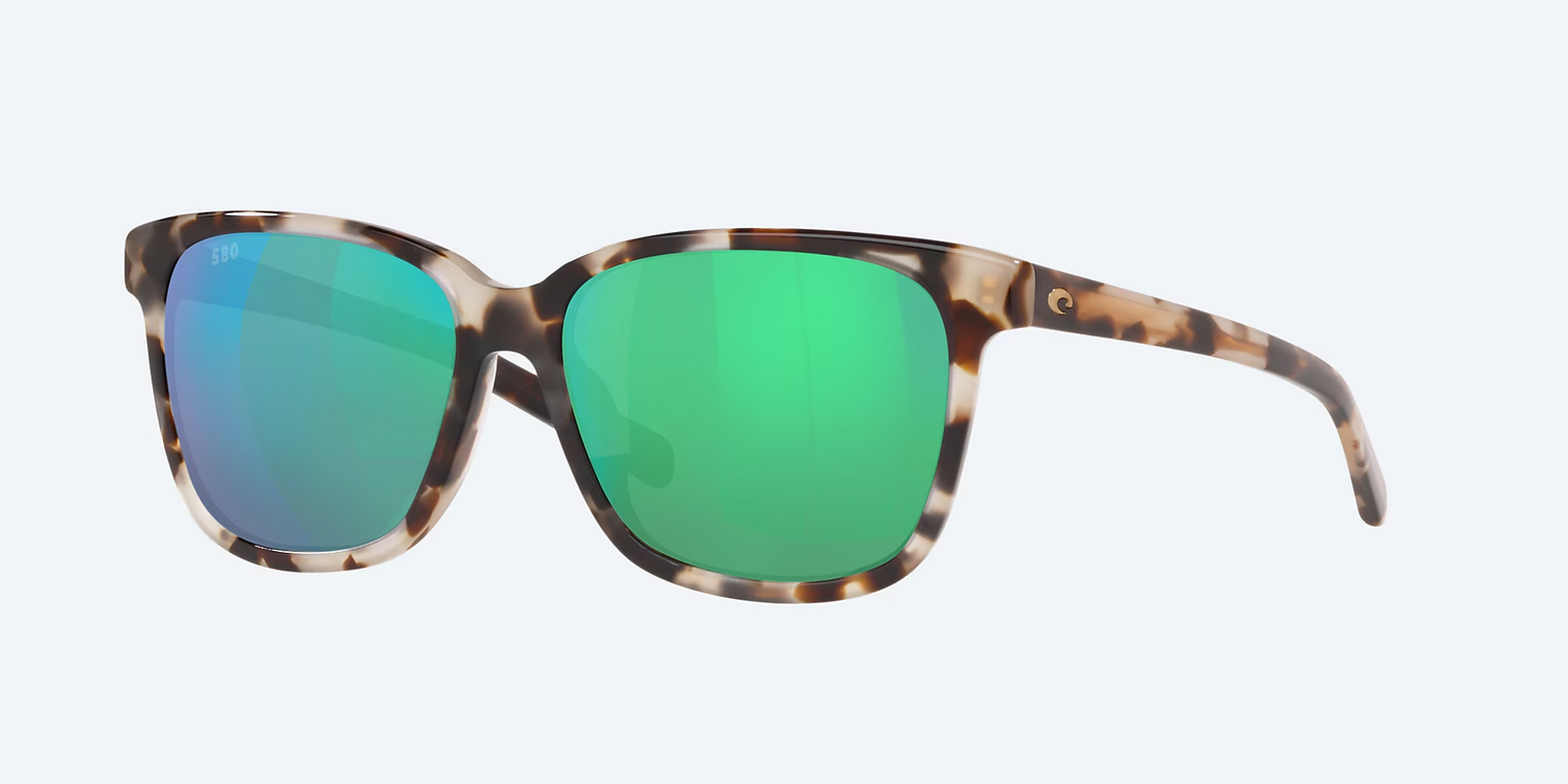 Costa May Siny Tiger w/ Green Mirror Sunglasses