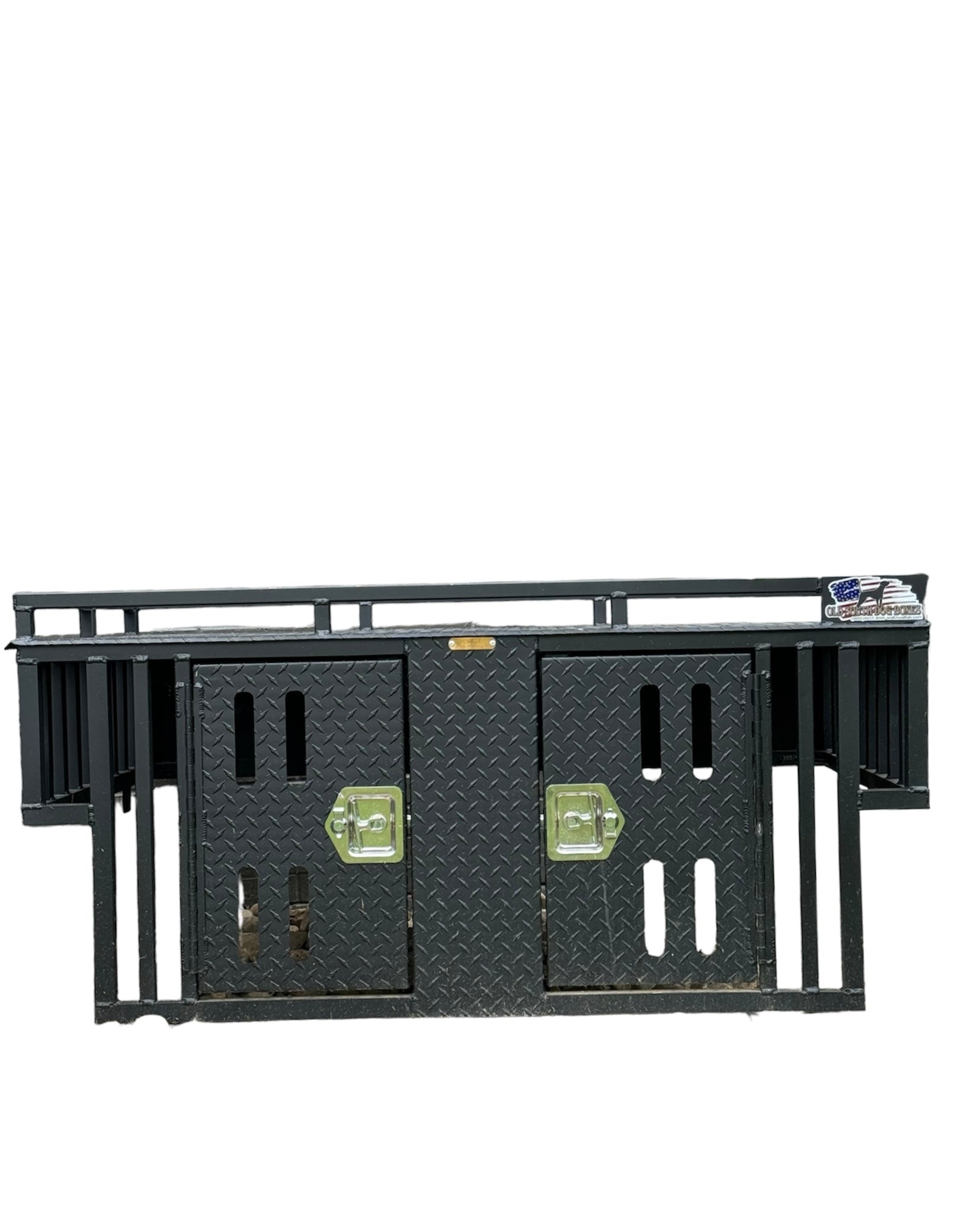 Over the rail dog boxes for sale hotsell