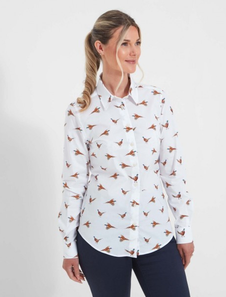 Schoffel Norfolk Shirt Pheasant Print