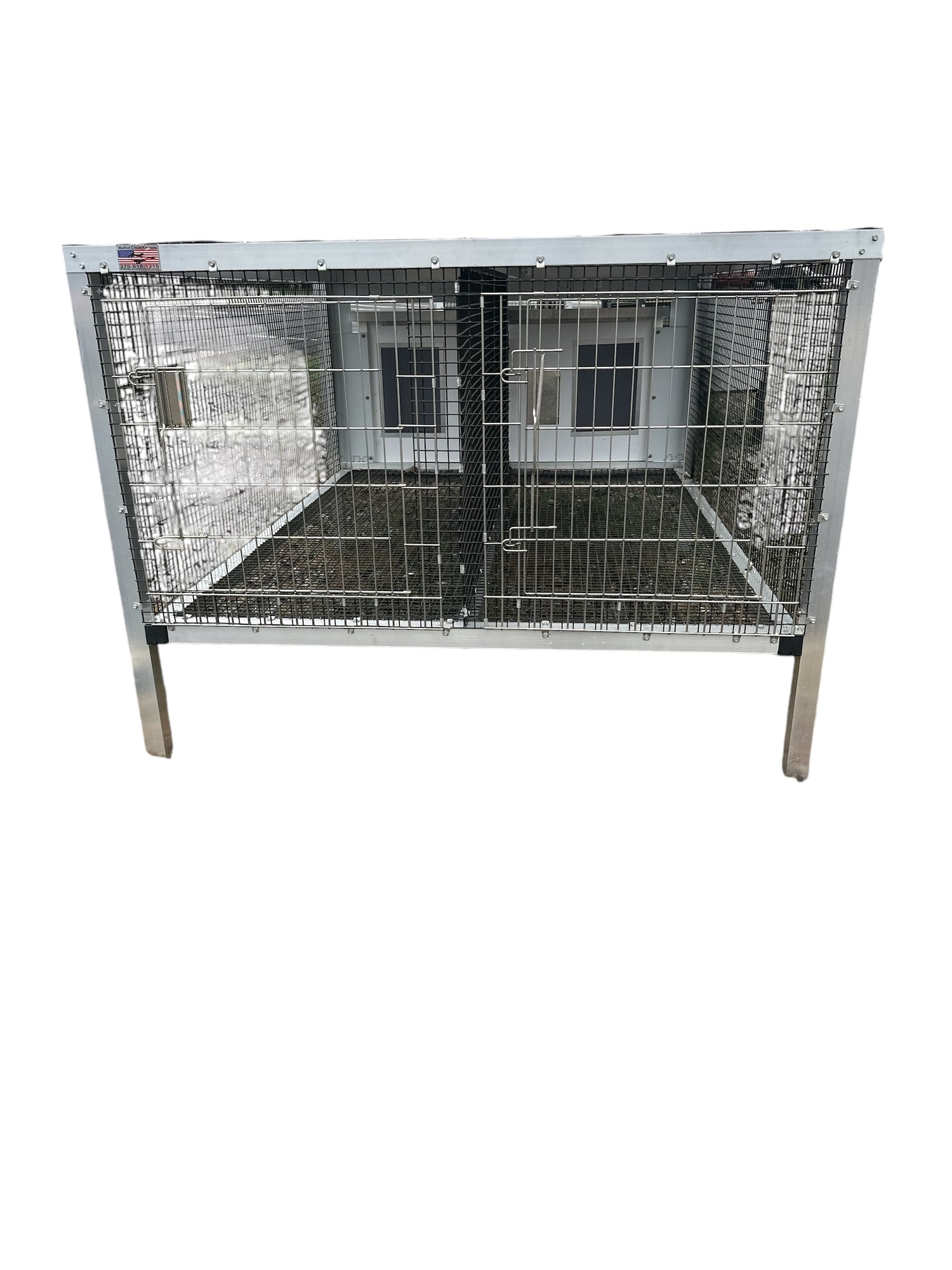 Double XL Kennel w/ Stainless Door Kennel